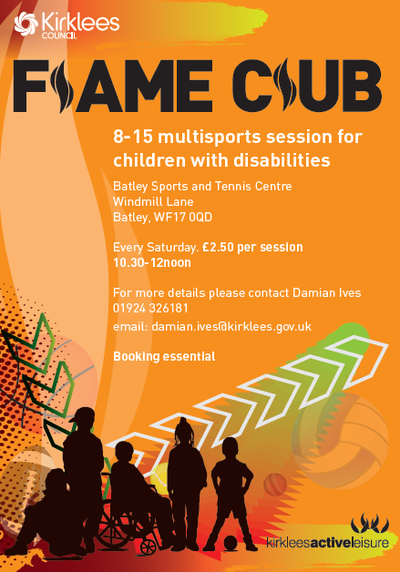 disability sports flyer