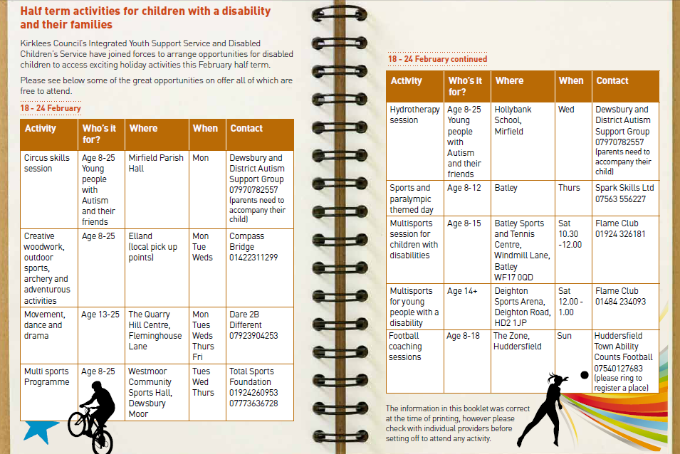 February activities - disabled children